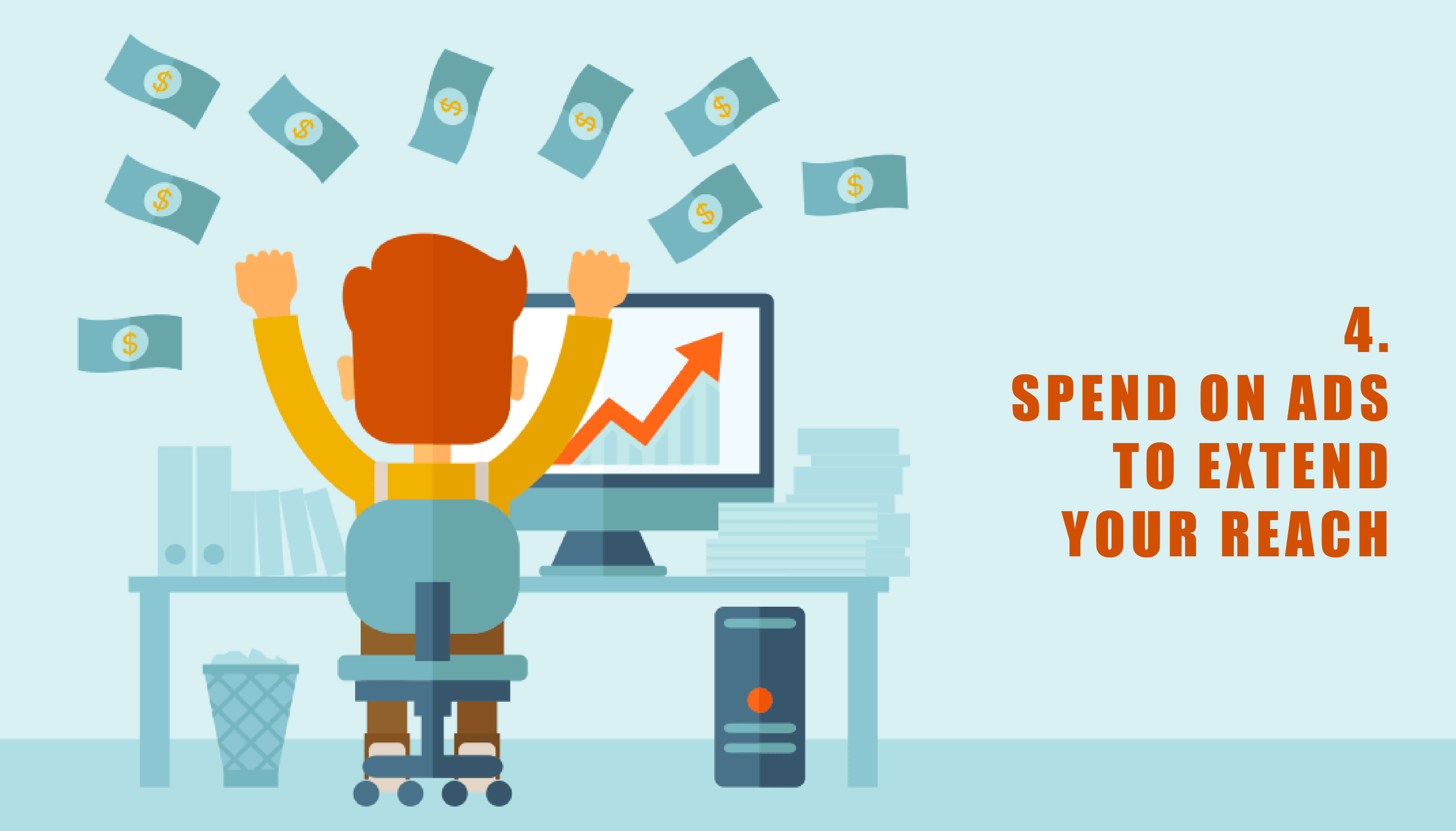 Spend on ads to reach your audience 5 ways to build a digital presence for your business - Spend on ads